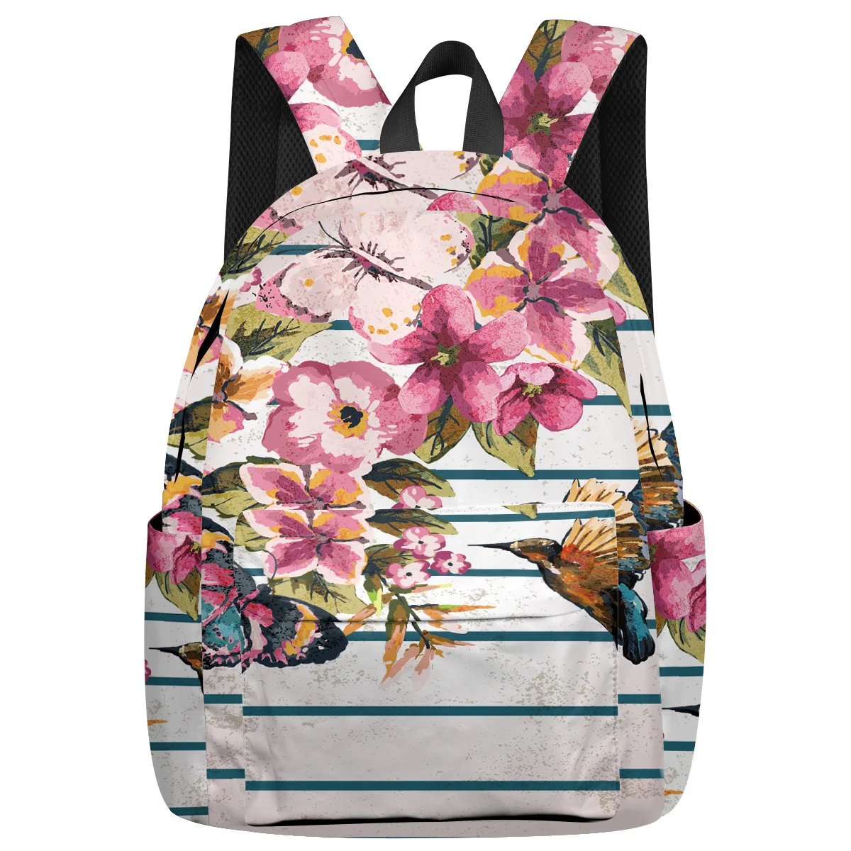 

WHEREISART Butterfly Bird Peach Blossom Backpacks Laptop With Usb Charging Port Backpack With Wheels Tactical Backpacks Notebook