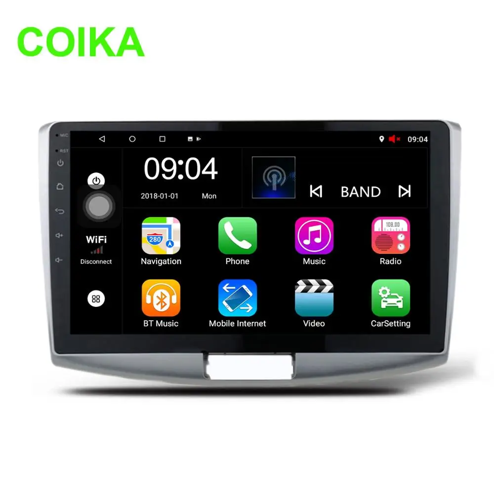 Система мультимедийная Автомобильная COIKA 10 1 &quot Android 8 0 для Volkswagen Passat B6 B7 CC GPS Navi Radio