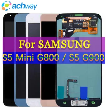 

100% Tested For Samsung s5 lcd SM-G900 SM-G900F G900 With Touch Screen Digitizer Assembly for Samsung Galaxy S5 Mini G800 G800F