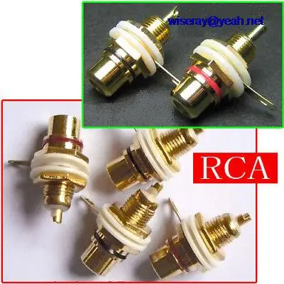 DHL/EMS 200 шт свинка усилитель TV RCA гнезда шасси Welding-A7