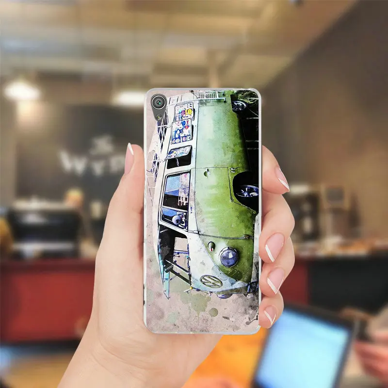 Силиконовый мягкий чехол для телефона для sony Xperia Z Z1 Z2 Z3 Z4 Z5 Compact Mini M2 M4 M5 E3 T3 Volkswagen Vw T1 розовый синий