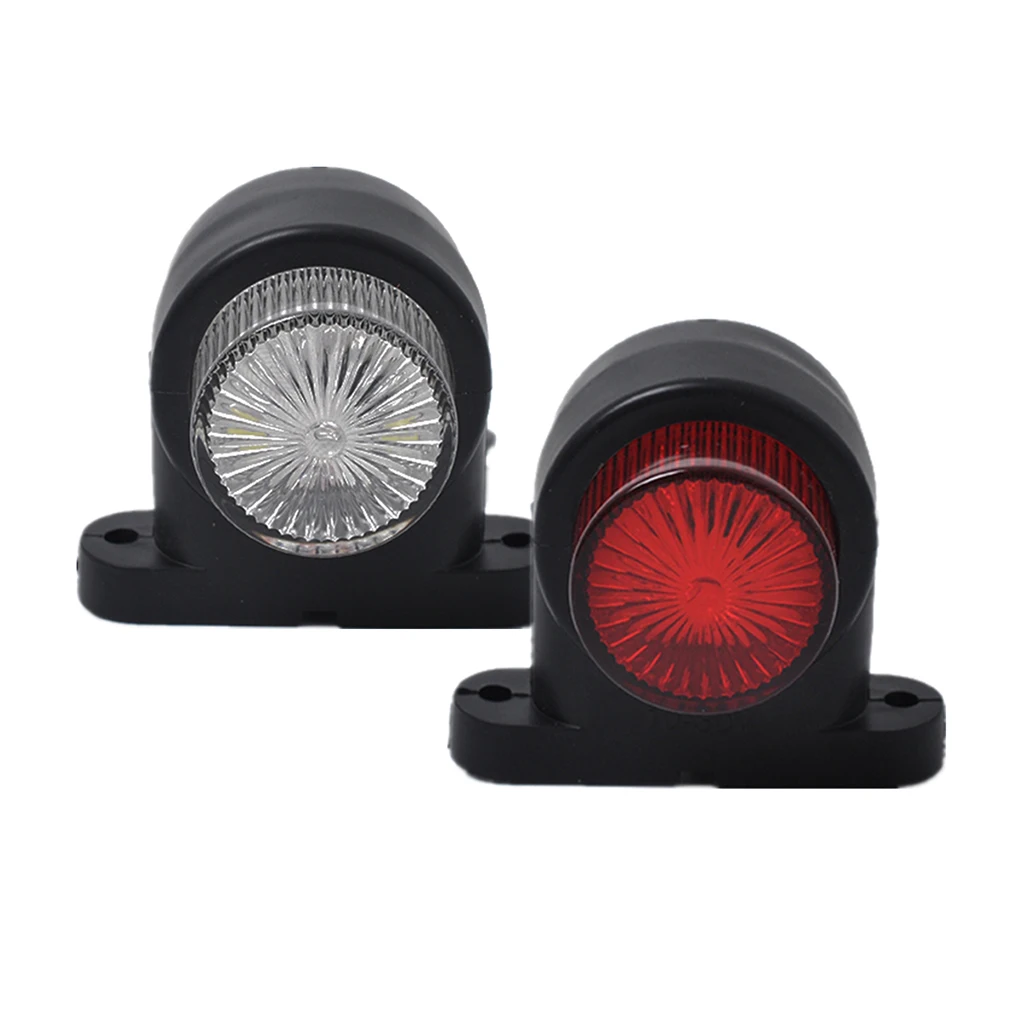 1 пара 10-30 в 8LED красный и белый боковой габаритный фонарь караван грузовик TrailerTail парковочная световая сигнализация, световые приборы