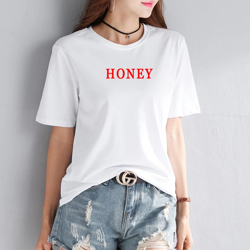 HONEY толстовки повседневные дамские свитшоты весна осень модные толстовки женские с длинным рукавом Свободные махровые карманные Пуловеры Одежда с буквами - Цвет: White