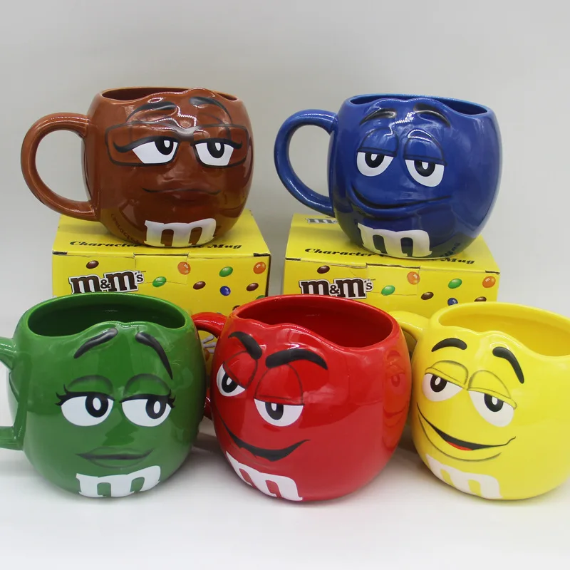 Творческий 600 мл m & бобы Кофе кружки чашки для чая и с персонажами из