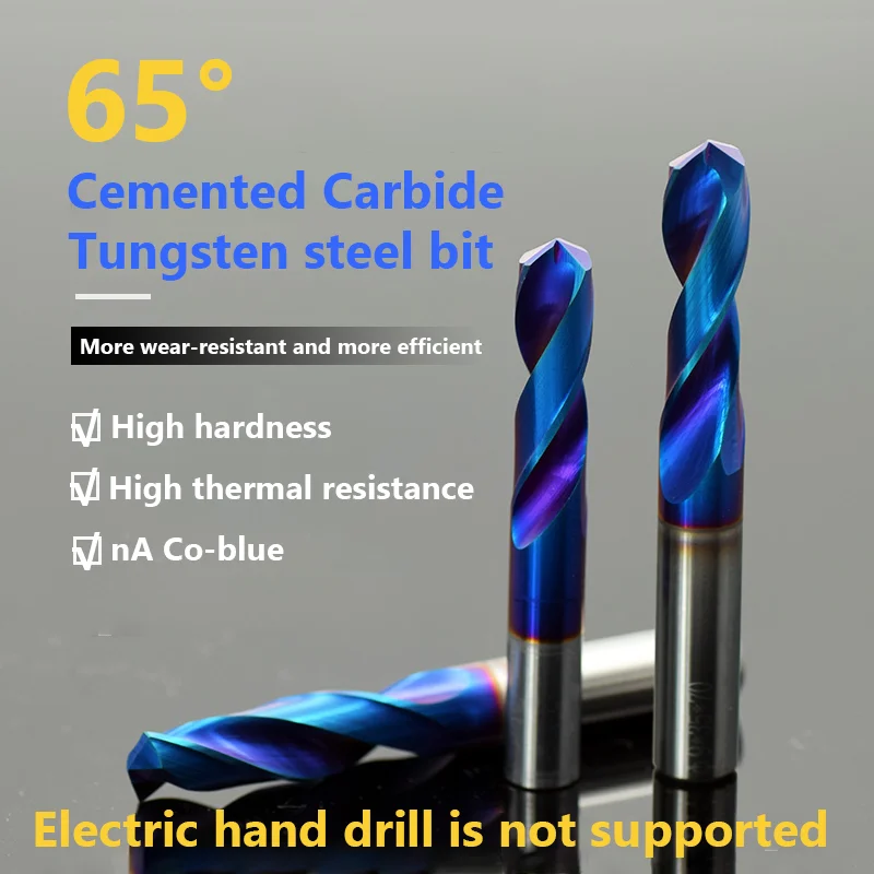 Drill Bits Drill Bit 1PC Tungsten steel drill bit 1.0-20.0mm HRC65 Solid Carbide Drill Bits Twist Drill Bit for Hard Alloy Stainless Tool