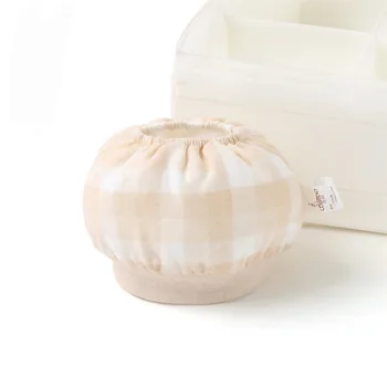 

COBROO 100% Cotton Baby Knit Hat for 0-3 Months Breathable for Summer