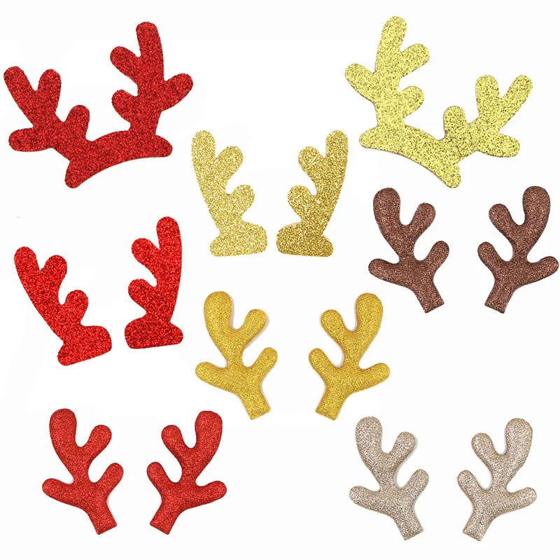 Блестящий войлочный олень оленьи рога войлок поставка рождественские DIY