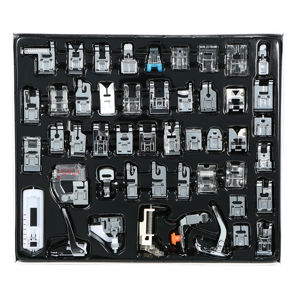 

New 32/42/48 Pcs Sewing Machine Presser Foot Feet Kit Set With Box Brother Singer Janom Sewing Tool Machines Foot Tools Accesso