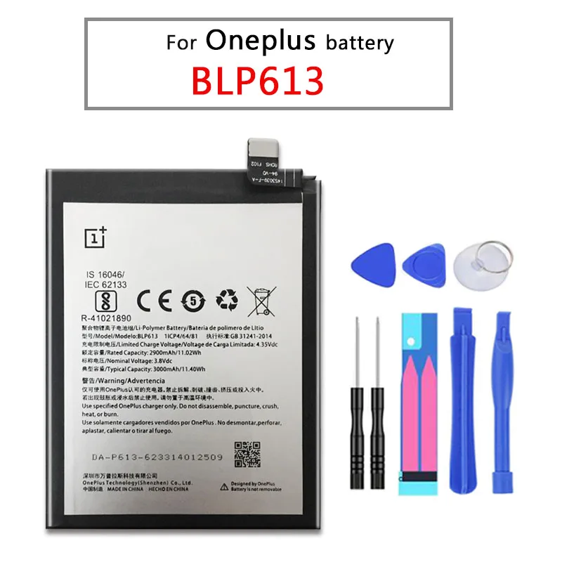 Для Oneplus батарея Высокое качество 3000 мАч BLP613 Замена для смартфона три OnePlus 3 One Plus