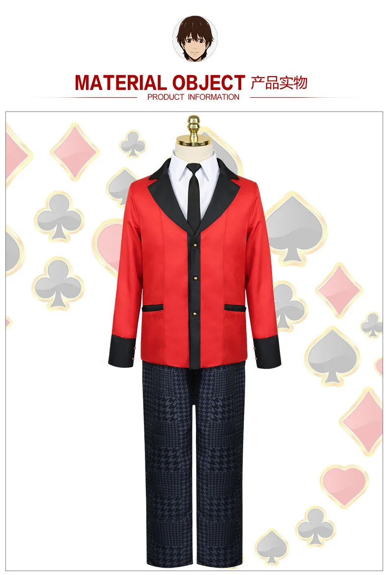 LEOSOXS Anime Kakegurui Runa Yomozuki Cosplay Costume Jabami Yumeko Orange Hoodie With Ears Prop Poker -Zentai shop online