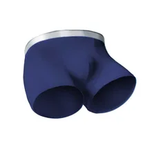 Man Ice Silk Boxers Brief Men Sexy Seamless Boxershort Mans Sexy Underwear Smooth Panties Summer Breathable Bottom Underpant