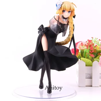 

FGO Fate Grand Order Figure Ruler Jeanne D'Arc Black Dress Ver. 1/7 Scale PVC Action Collection Model Toys 21cm