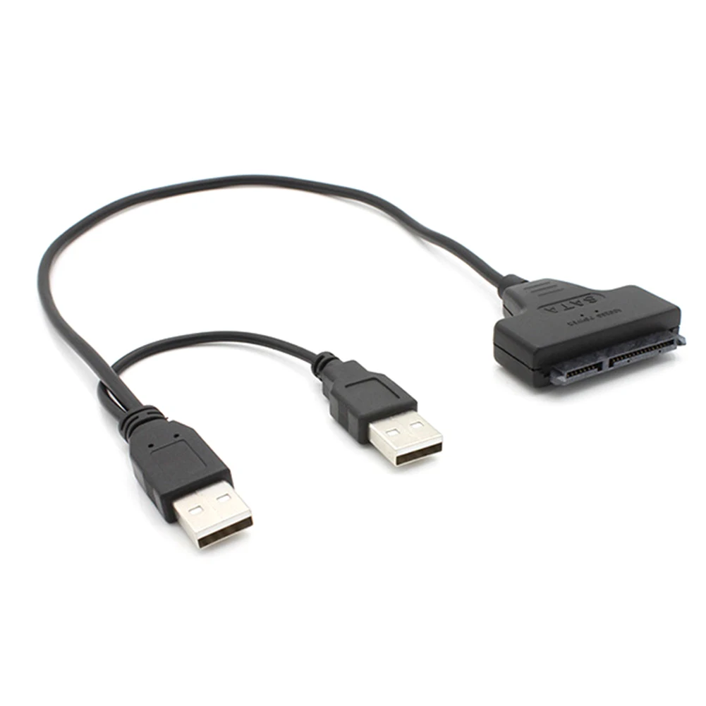 Жесткий диск конвертер USB 2,0 адаптер SATA 7+ 15 Pin кабель для 2,5 дюймов жесткий диск для ноутбука