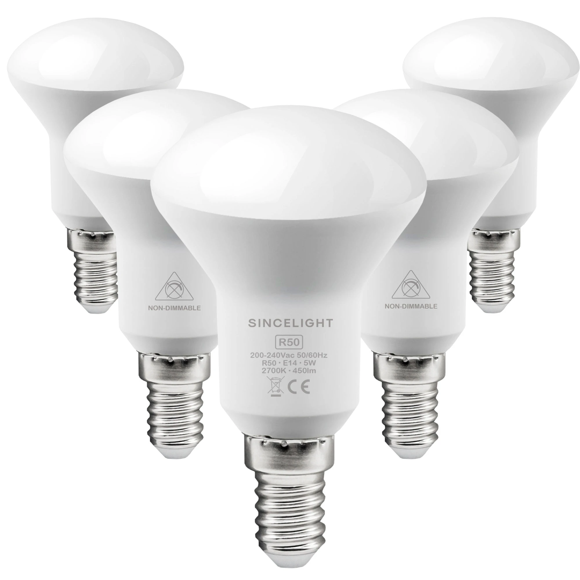 of 5, E14 LED Reflector Light Bulb with 5W,2700 6000K,100 240V(R50/120° Beam Angle with Milky Diffuser/Spotlight)|LED Bulbs & Tubes| - AliExpress