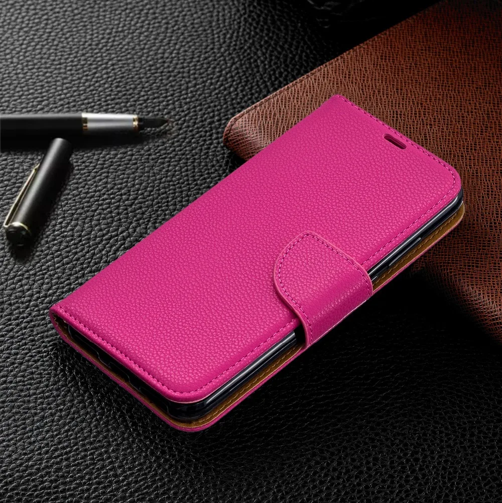 Huawei Y6(2019) Flip case on for Huawei Y6 2019 cover pu leather book wallet coque for Huawei Y 6 2019 Y6 Prime 2018 phone case silicone case for huawei phone