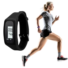 Удобные Многофункциональные цифровые ЖК-часы с аккумулятором, шагомером, счетчиком калорий, шаговой дистанции, фитнес-часы