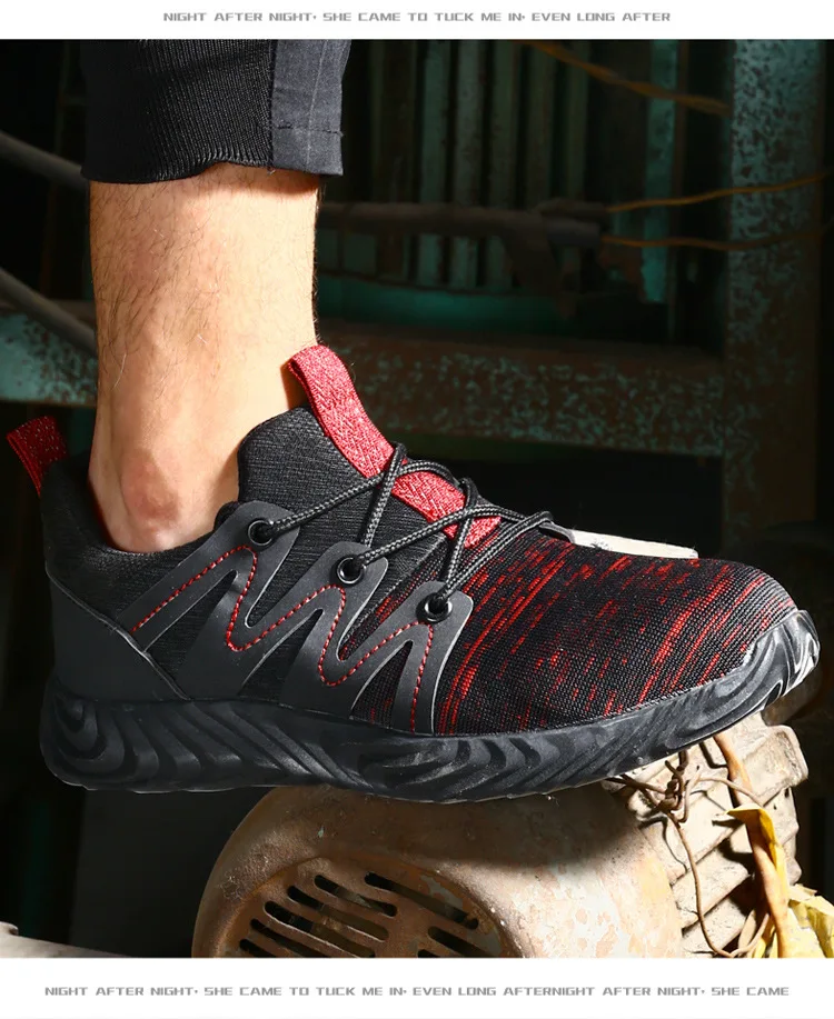Indestructible Outdoor Steel Toe Cap Safety Shoes Mens Soft Comfortable Wear resistant Construction Work Electric Welding Shoes