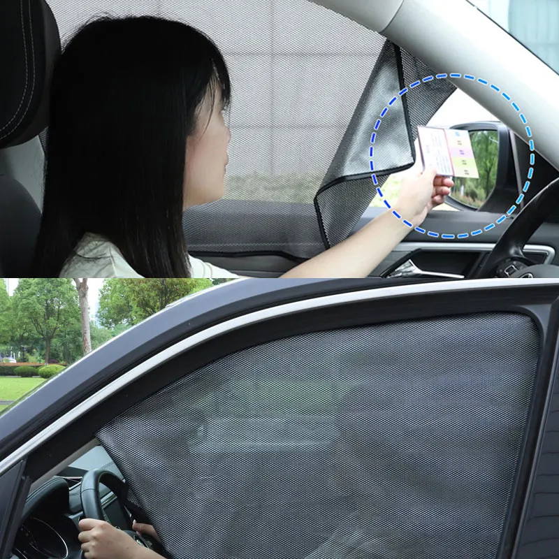Magnet Mesh Vorhänge für Auto Seite Fenster Sonnenschutz UV Blockieren  Universal Sonnenschirm Privatsphäre Schutz Auto Vorne Hinten Sonnenblende -  AliExpress