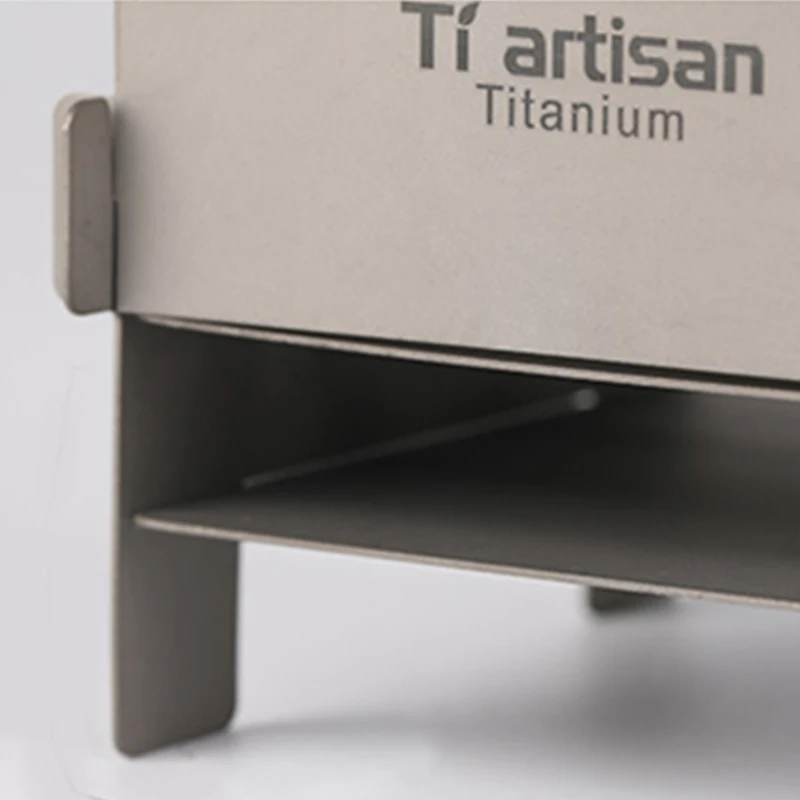 Tiartisan титановая Складная печь на дровах спирт Сверхлегкая плита портативный наружный для пикника кухонная посуда барбекю горелки кемпинга плита WS013T