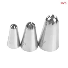 3 шт./компл. Нержавеющая сталь, кондитерский насадки формочка для десерта обработка цветка формы для выпечки инструменты для украшения