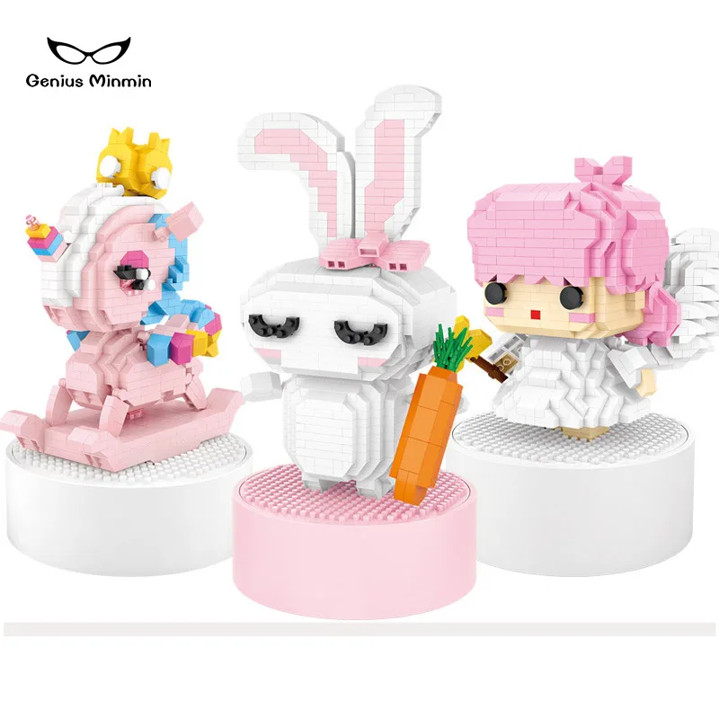 

Carousel Unicorn Compatible With LegoNing Building Blocks Music Box Jewelry Girl Christmas Gift Free Shipping