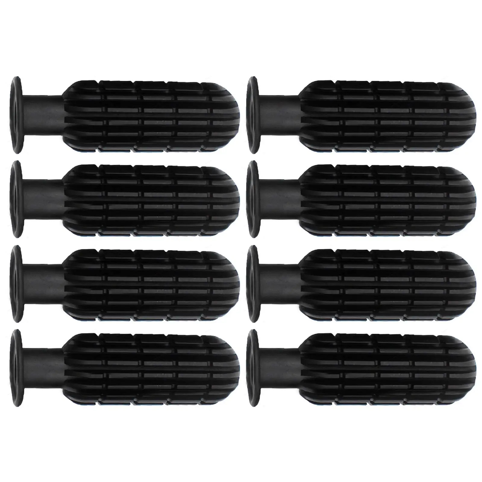 Black 8 Pcs Soccer Table Handle Grip Fussball Table Football Rubber Handle Grip Replacment Part