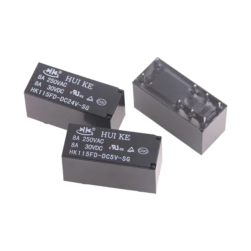 

10PCS/lot 100%Original New Relay HK115FD-DC5V-SG HK115FD-DC12V-SG HK115FD-DC24V-SG HK115FD DC12V SG 12VDC 8A 250VAC 8PIN