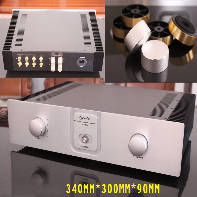 Чехол усилителя KYYSLB 430*305*100 мм класс А с усилителем корпус DIY4310 алюминиевый чехол