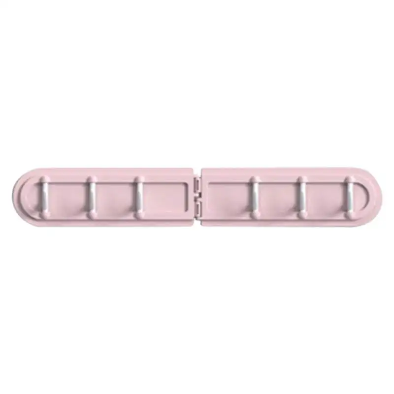 Pink Складной без ударов соединительные крючки для полотенец семейный халат подвесные крючки сумка для шляп семейный халат сумка для шляп клейкая настенная подвеска для ключей - Цвет: Pink
