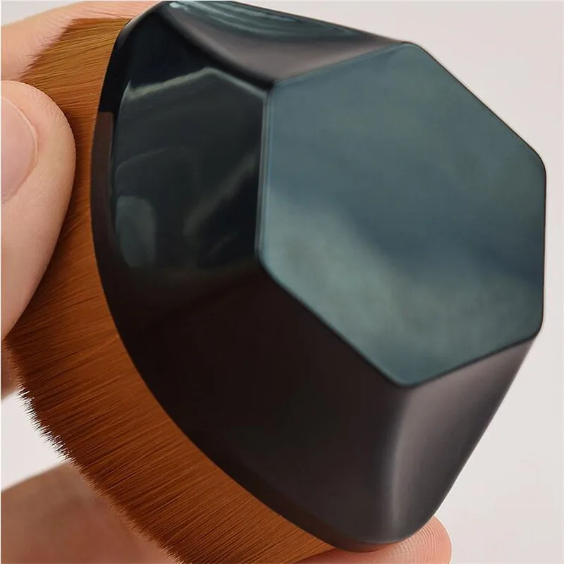 Pennello per trucco a sei angoli Kabuki pennello per fondotinta impeccabile per Set di pennelli per trucco liquido trucco sintetico morbido cosmetico per le donne - immagine 4