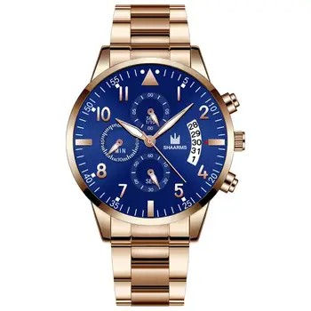 

2019 Luxury Men Date Watch Stainless Steel Analog Quartz Wristwatch Male Man Fashion Military Sport Business Watches Reloj