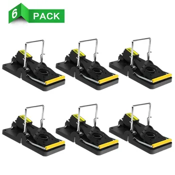 

6pcs/set Reusable Mouse Mice Rat Trap Killer Control Trap-Easy Pest Catching Catcher PBT Pest Traps Pest Control Home Dropship