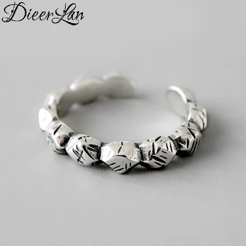 

New Charming 925 Sterling Silver Beads Ball Ring for Women Vintage Boho Knuckle Party Rings Gothic Punk Jewelry Gifts for Girls
