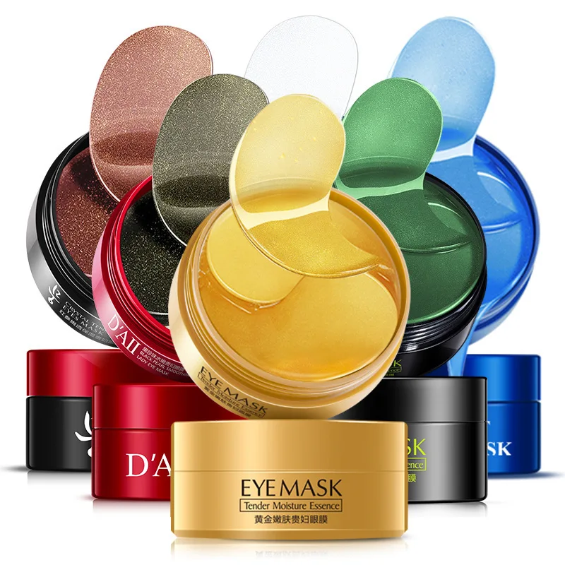 

60pcs Collagen Gold Eye Mask Face Anti Wrinkle Gel Sleep Gold Mask Eye Patches for Eye Care Moisturizing Sleeping Eye Mask