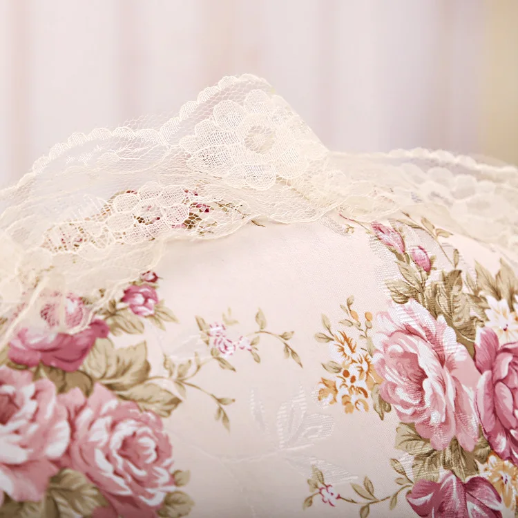 Manufacturers Direct Selling Wholesale Supply Lace Fabric Circle Double Layer Dustproof Rose Gold Lines Fan Cover