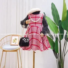 Одежда для детей; Новинка г.; зимний жилет для девочек в западном стиле со звездами и контрастным рисунком; платье-жилет с поясом и цепочкой из бисера