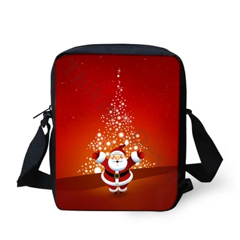 

Santa Claus Print Messenger Bags Designer Mini Shoulder Bag For Kid Casual Ladies Crossbody Bag For Custom Bolso Mujer 2020