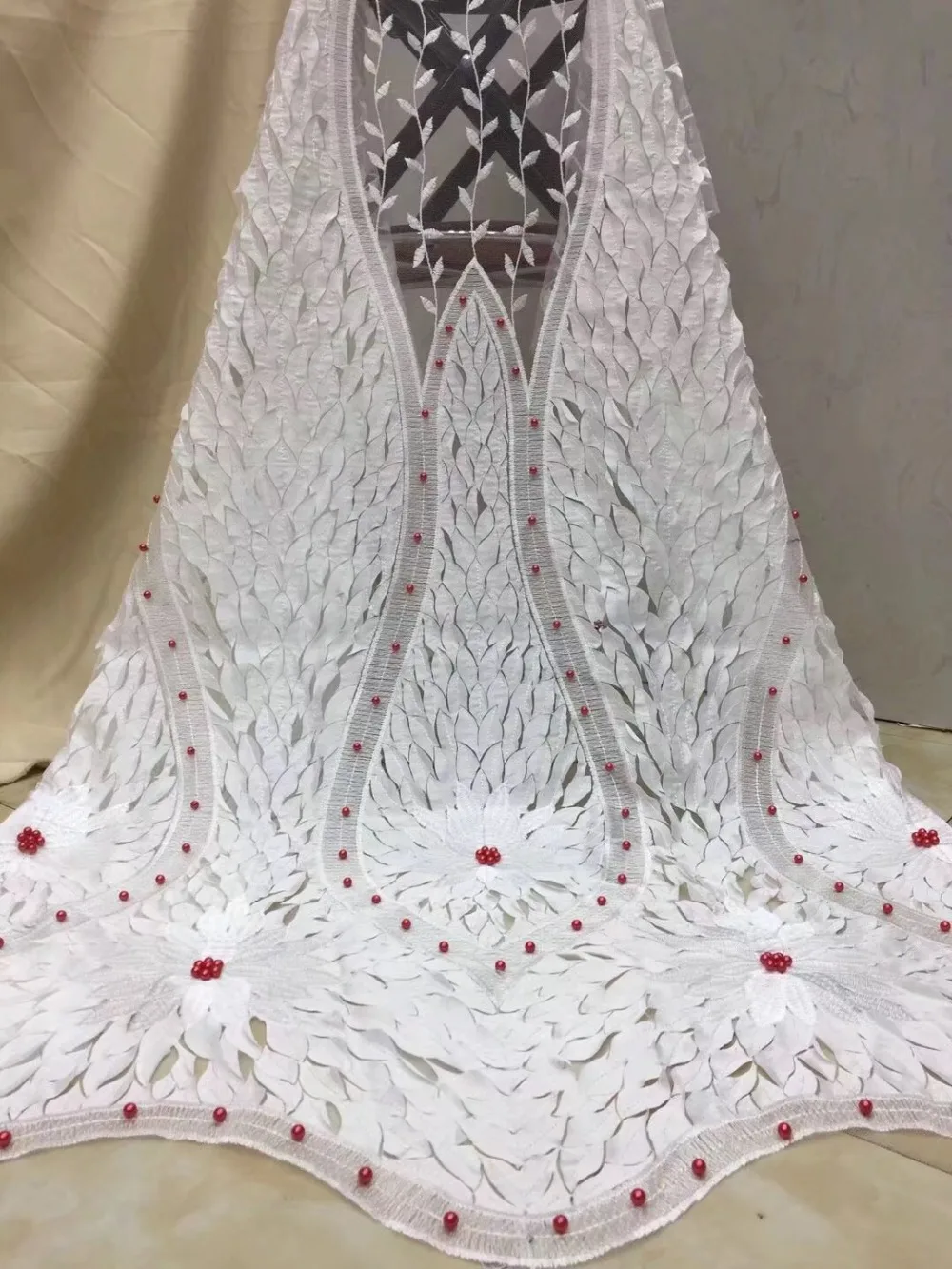 Latest French handcut chiffon Lace Material High Quality African Fabric Nigerian Wedding | Дом и сад