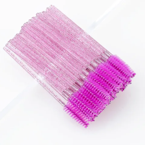 Nylon Eyelash Brush Grafting Eyelash Tool Short Mini Eyelash Comb Eyebrow Brush Makeup Tool Wholesale