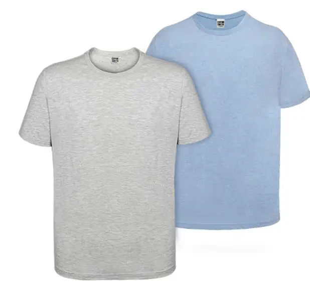 Xiaomi Cottonsmith Мужская Домашняя футболка 2 шт. свободная удобная мягкая Освежающая дышащая толстовка с коротким рукавом спортивная летняя одежда - Цвет: Light blue grey XXL