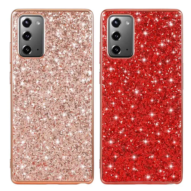 

Silicon Case For Samsung Galaxy Note 20 Ultra Glitter Ultra Thin Phone Cover For Samsung Note 20 Ultra Luxury Shockproof Cases