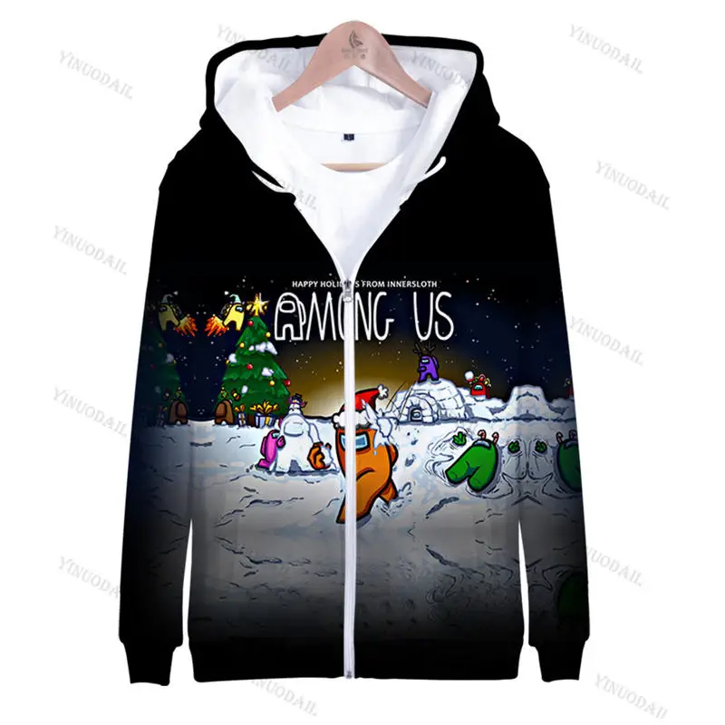 

2 To 14 Years Kids Hoodies Video Game Among Us 3d Hoodie Sweatshirt Boys Girls kawaii Cartoon Jacket Teen Clothes