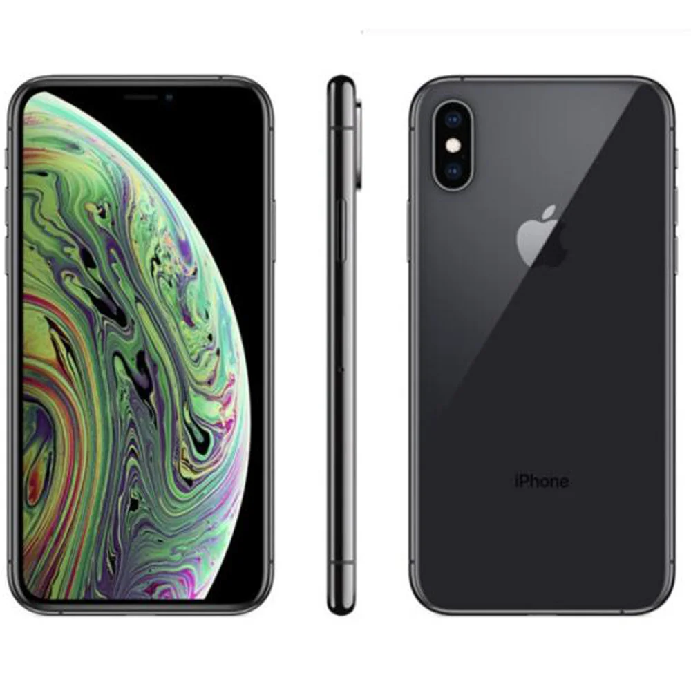 Original desbloqueado apple iphone xs 5.8 "retina oled display 4g lte 4g ram a12 chip biônico