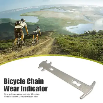 

Portable Mountain Road MTB Bike Measuring Chains Checker Durable Steel Bicycle Chain Wear Indicator Replace Repairing Tools