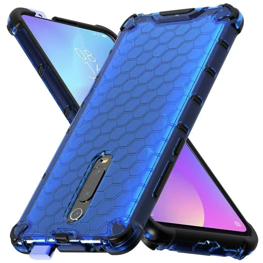 For OPPO F11 Pro A111X A1k A9 A5 2020 Silicone Honeycomb Rugged Amor Cover Reno 2Z 3 Ace Realme C2 5 X2 Phone Case | Мобильные