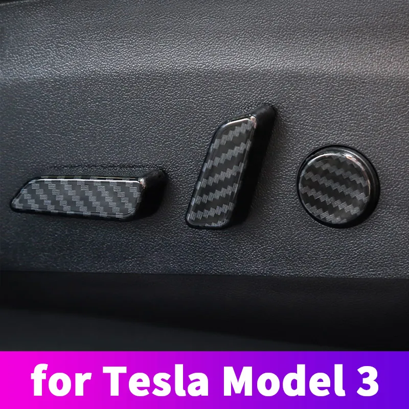 

Interior electric seat adjustment protective cover trim for Tesla Model3 2017-2020 interior modification accessories