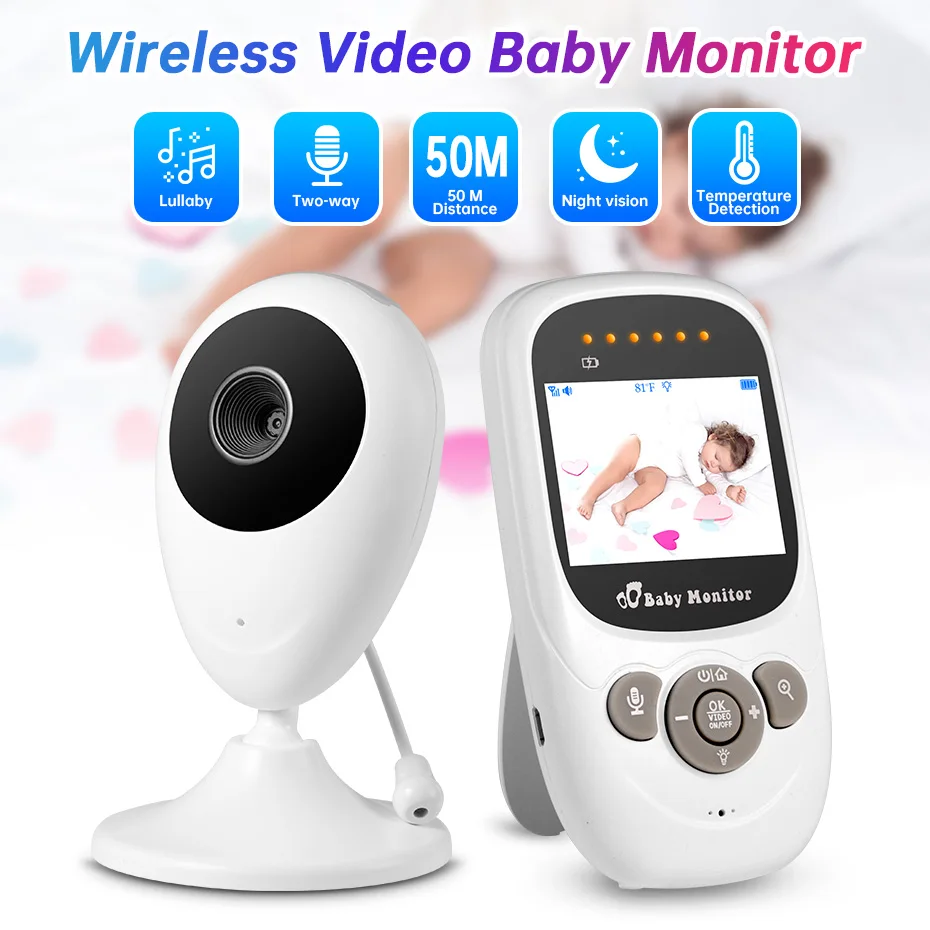 KERUI Baby Camera Wireless Video Nanny Monitor 2.4 inch TFT Screen Babysitter Temperature Detection Lullabies Night Vision |