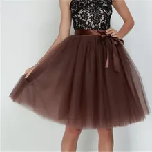 ; Модный комплект из 6 слоев 65 см Тюлевая юбка Винтаж миди плиссированные женские юбки Нижняя юбка в стиле "Лолита", платье подружки невесты, Свадебная Женская юбка Jupe