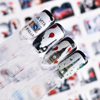 

12 Styles Romantic Lady Red Beauty Nail Art Water Transfer Sticker Decoration Decals Tool Wraps Sexy Tattoo Manicure JIBN373-384