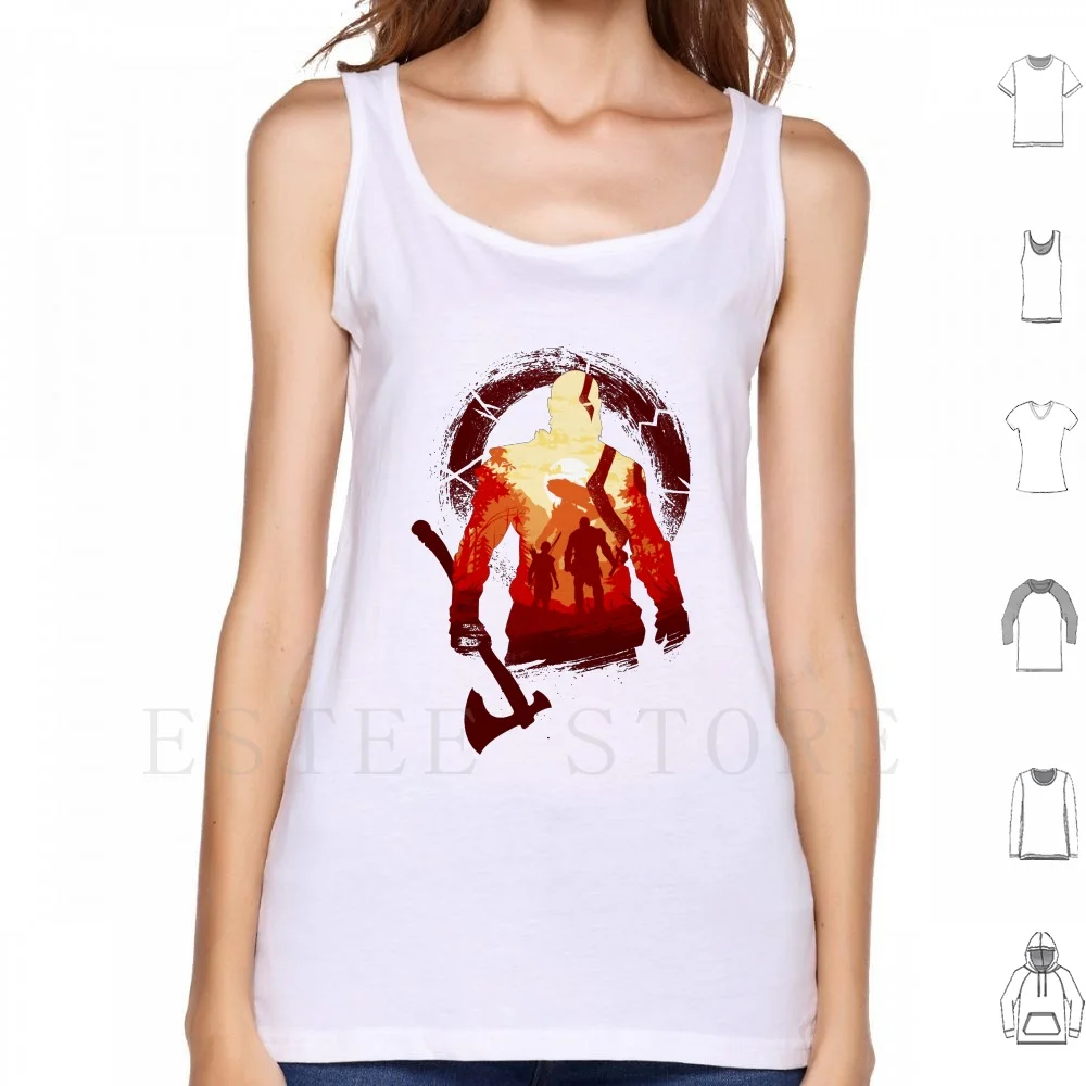 Adventure With The Gods Canotte Vest God Of War God Kratos War Ps4 Atreus Gong Game Gaming Games Father Game Of The Year